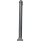 Ornamental bollard | Series 477B | � 76 mm | foldable, self-engaging lockto be fixed by plugs, with base plate 100 x 150 mm | with triangular locking mechanism acc. with DIN 3223 | without eyelet